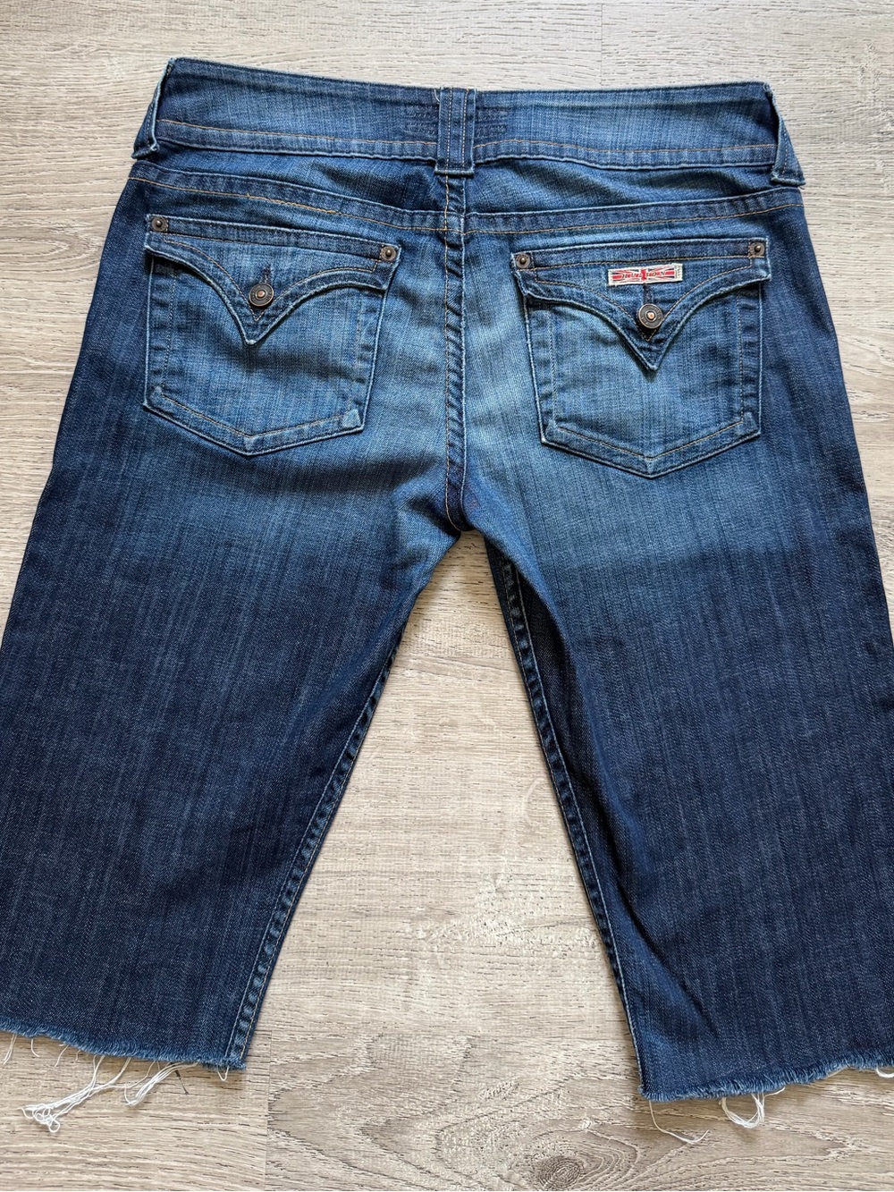 Hudson "Viceroy" flap pocket denim Bermuda shorts size 31